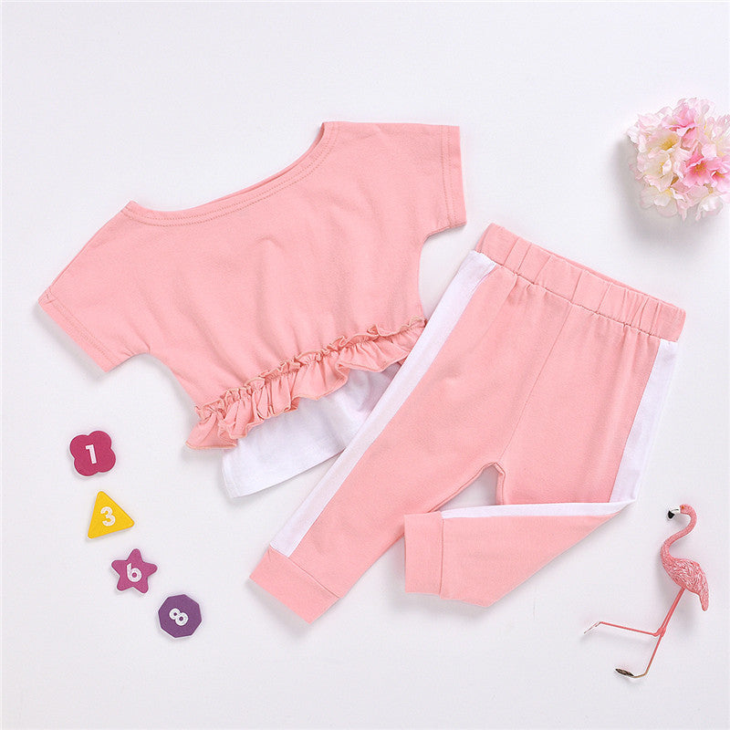 Two-piece Short Short-sleeved T-shirt And Trousers