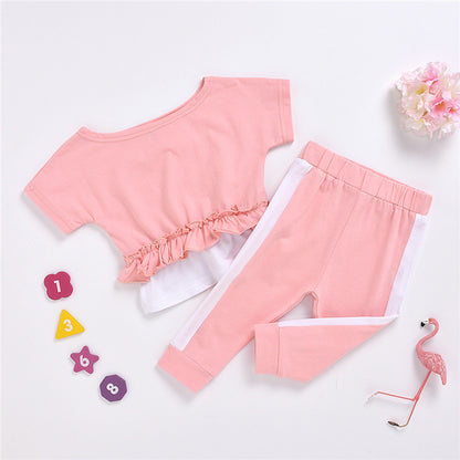 Two-piece Short Short-sleeved T-shirt And Trousers