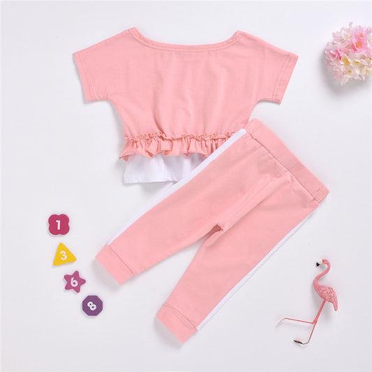 Two-piece Short Short-sleeved T-shirt And Trousers