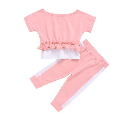 Two-piece Short Short-sleeved T-shirt And Trousers