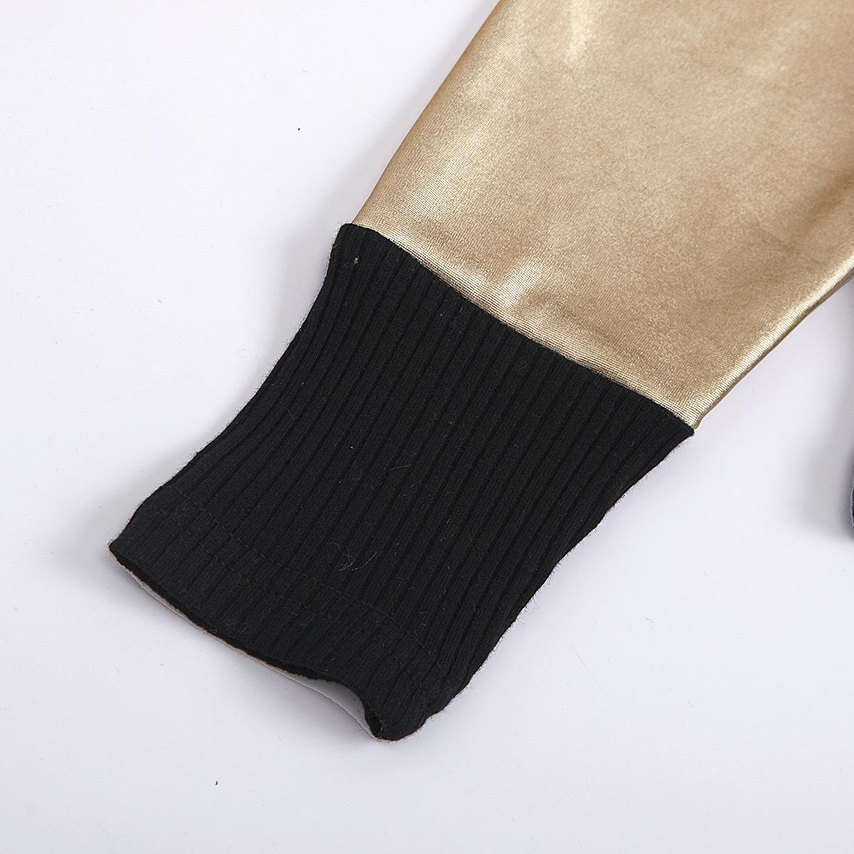 Girls PU Leather Short Skirt Suit