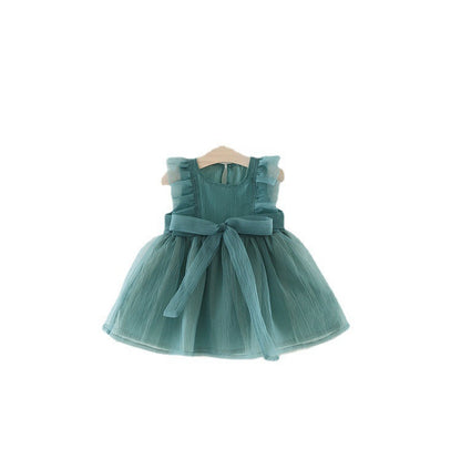 Summer Fashionable Dress Western Princess Dress Baby Girl 4 Fashion Net Celebrity 3 Years Old Summer Dress Wholesale