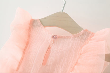 Summer Fashionable Dress Western Princess Dress Baby Girl 4 Fashion Net Celebrity 3 Years Old Summer Dress Wholesale