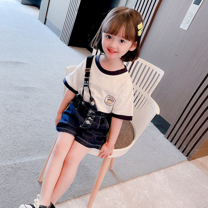 Base Shirt  Bib Two-piece Children's Clothing