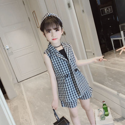 CUHK Kids Summer Korean Style Fashionable Three-Piece Set