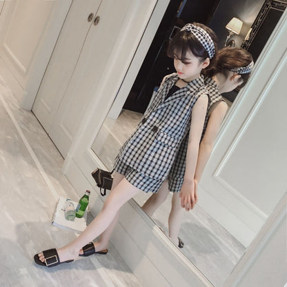 CUHK Kids Summer Korean Style Fashionable Three-Piece Set