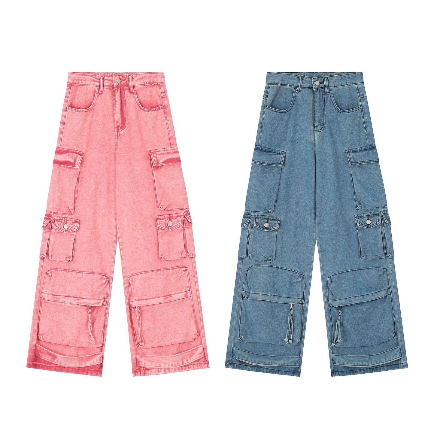 Autumn Street Hipster Women's Overalls Cotton Jeans Casual Pants