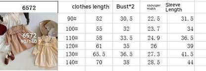 Autumn Ruffled Long Sleeve Girl Princess Skirt