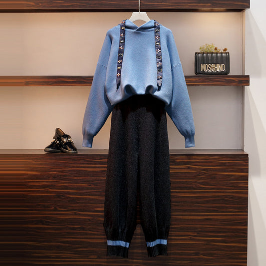 New Hooded Knitted Sweater Jacket Casual