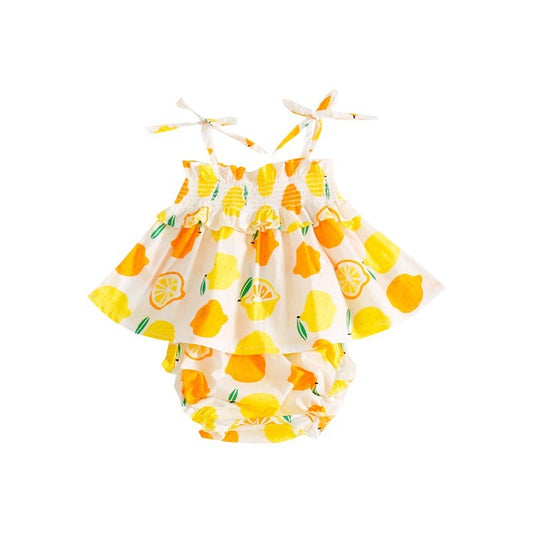 Lemon Girls Suspender Dress