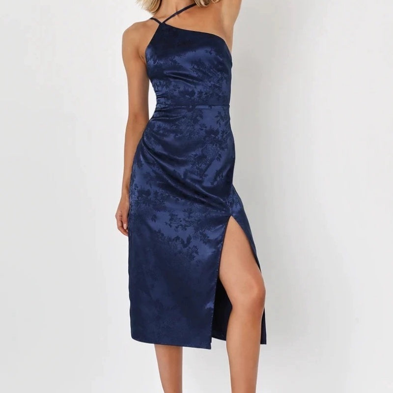 Temperament Waist-controlled Slimming Elegant National Style White Niche Dress