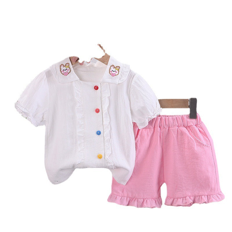 Baby Cute Shirt Short-sleeved Summer Clothes Suit