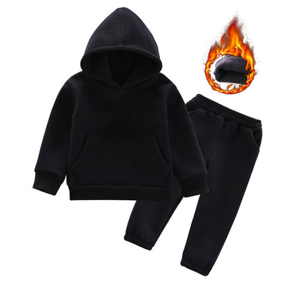 Fashion Hooded Sweatshirt Two-piece Pants