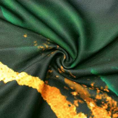 Women's Fashion Printed Long Sleeve Lapel Loose Casual Jumpsuit