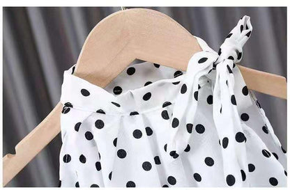 Girls' Thin Two Piece Chiffon Suit