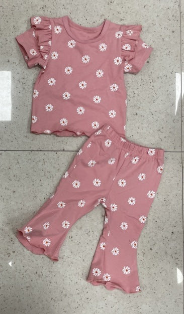 Children's Tops And Pants Printing Suit