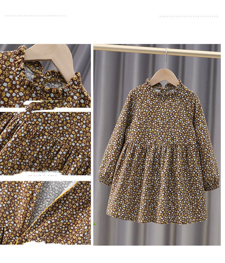 Children's Cotton Dress Korean Style Spring And Autumn