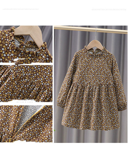 Children's Cotton Dress Korean Style Spring And Autumn