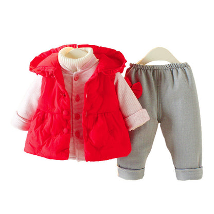 Three-piece Western-style sweater vest