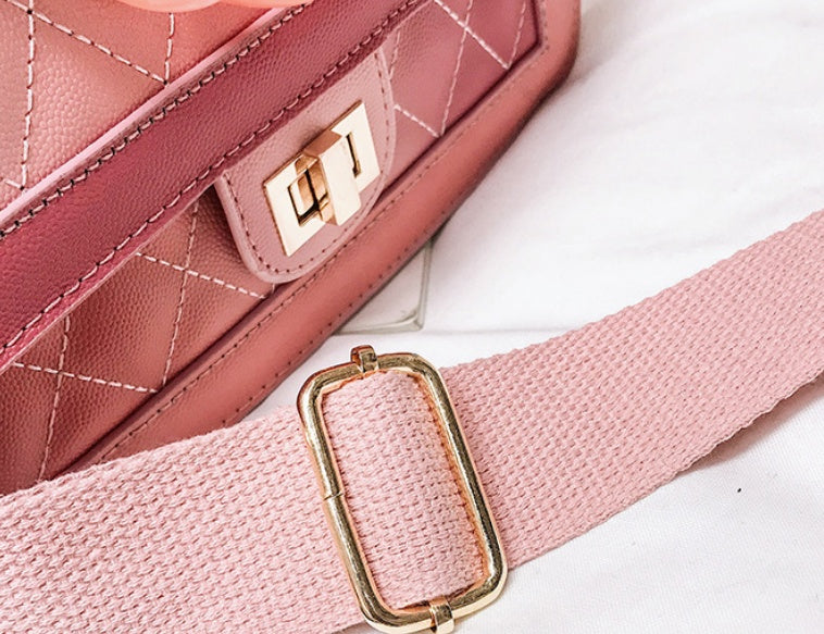 Small fragrance rhombic retro handbags gradient chain shoulder bag Messenger bag handbag