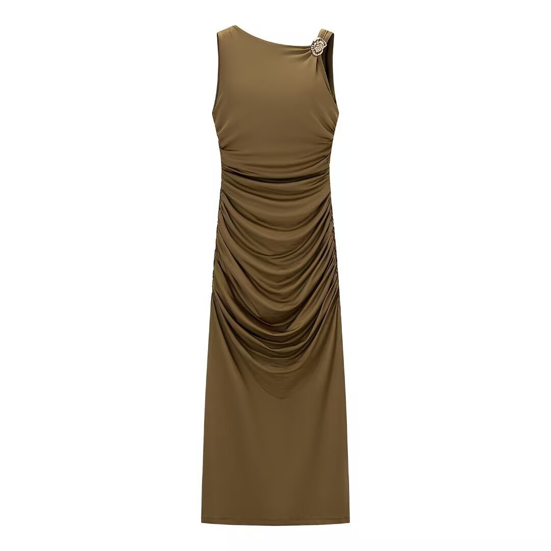 Women's Sleeveless Backless Shell Dress