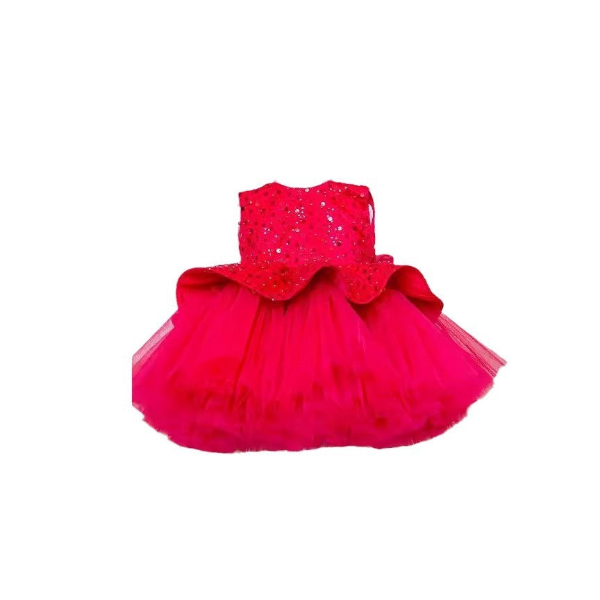 Sequin Formal Dress Host Catwalk Performance Costumes