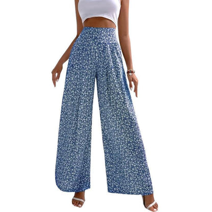 Women's Floral Casual Pants Loose Print