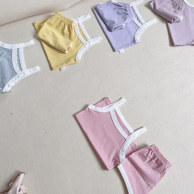 Baby Loungewear Summer Casual Sling Suit