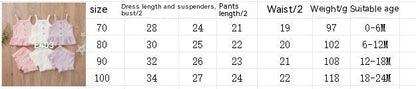 Baby Solid Color Multicolor Suspender Shorts Suit
