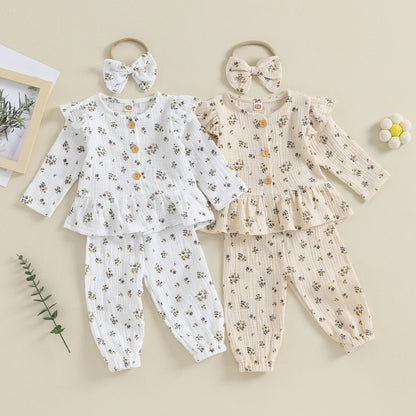 High Cotton Double-layer Cotton Long-sleeve Suit Home Wear