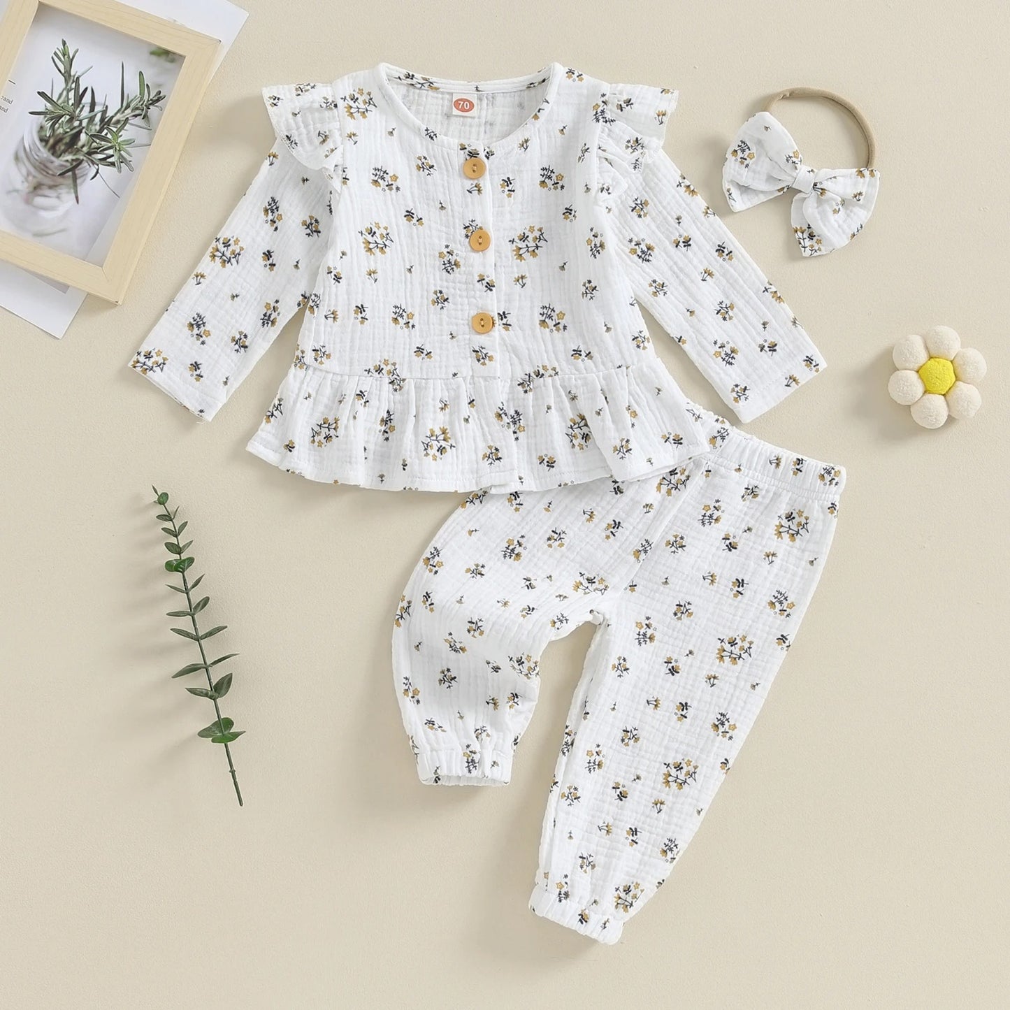 High Cotton Double-layer Cotton Long-sleeve Suit Home Wear