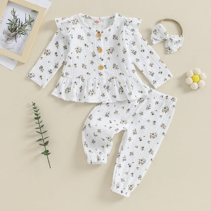 High Cotton Double-layer Cotton Long-sleeve Suit Home Wear