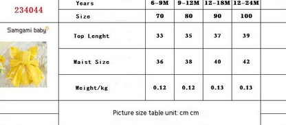 Bow Princess Harper Baby Sweet Lotus Edge Jumpsuit