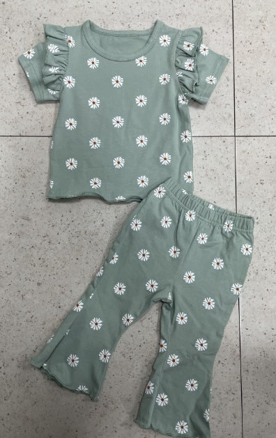 Children's Tops And Pants Printing Suit