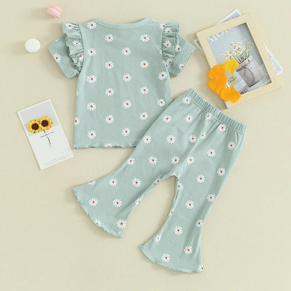 Children's Tops And Pants Printing Suit