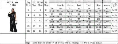 Autumn And Winter New Wide-leg Pants Sexy Solid Color Evening Dress Jumpsuit