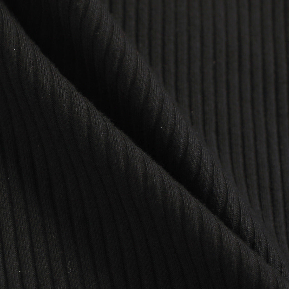 Flared Sleeve Knitted Pit Top Irregular Plaid Skirt Two Piece Set