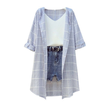 Fat Sister Spring And Summer Sun Protection Clothing Shorts Two-piece Set