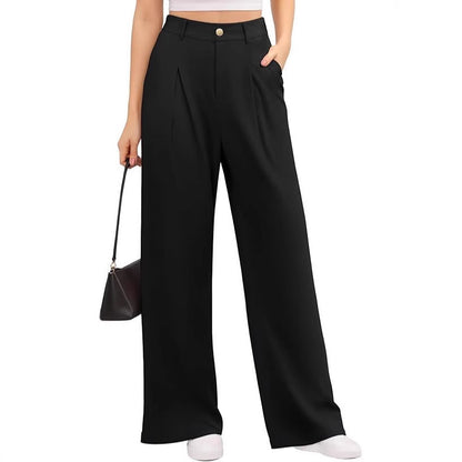 Women's Wide-leg Pants High Waist Stretch