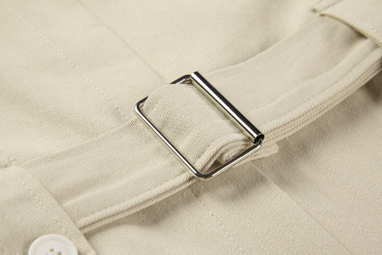 Nine points Korean apricot overalls