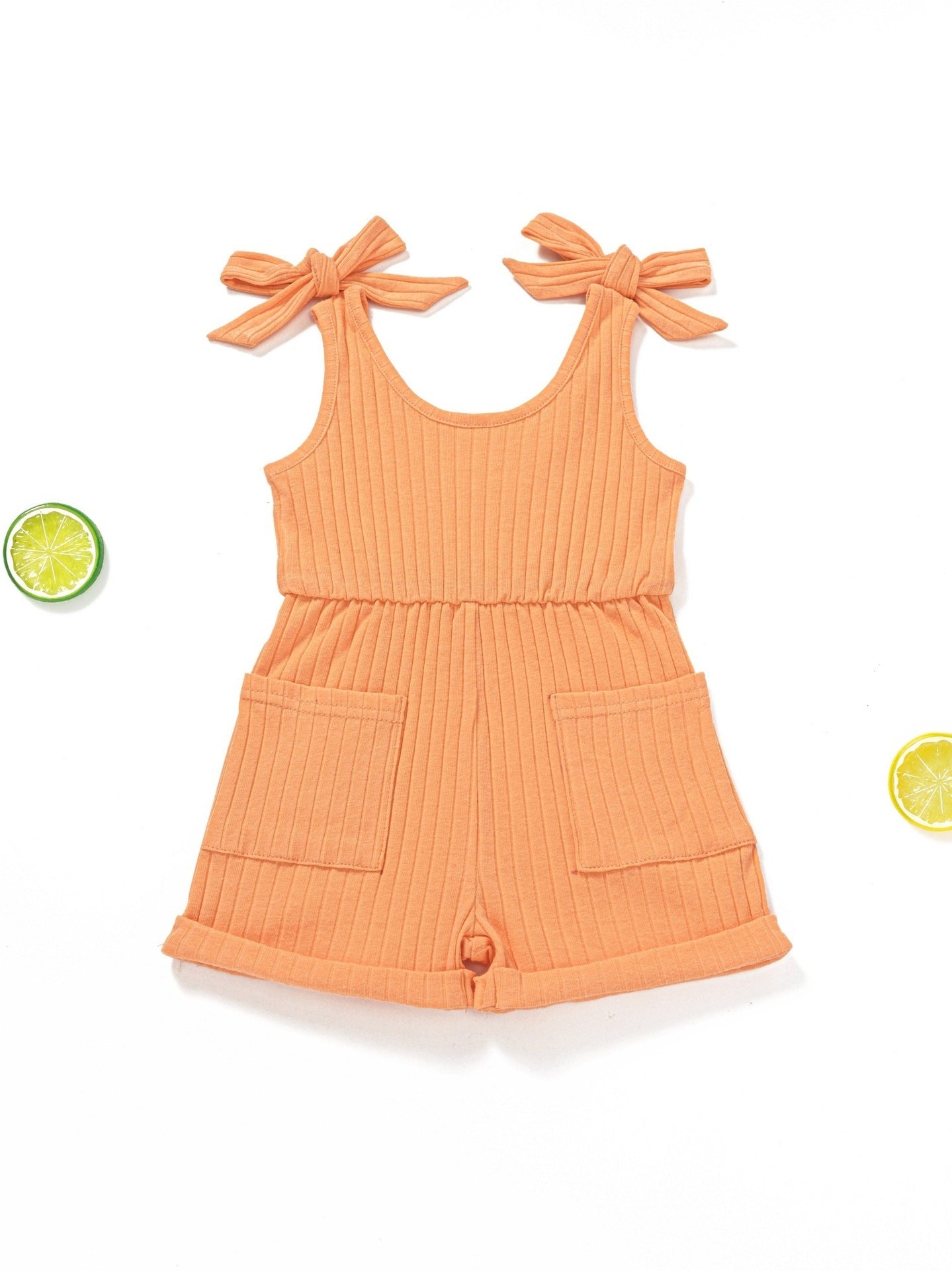 Baby Double-shoulder Strap One-piece Shorts 0-4 Years Old Male And Female Baby