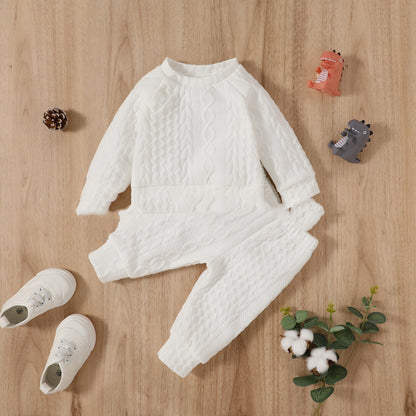 Autumn And Winter Solid Color Not Hooded Sweater Cotton Suit