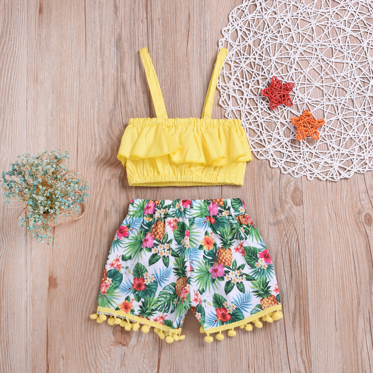 Children's suspender dress suit