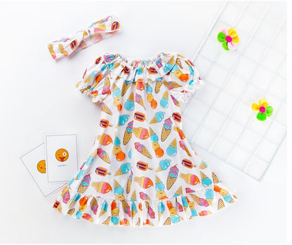 Girls print dress