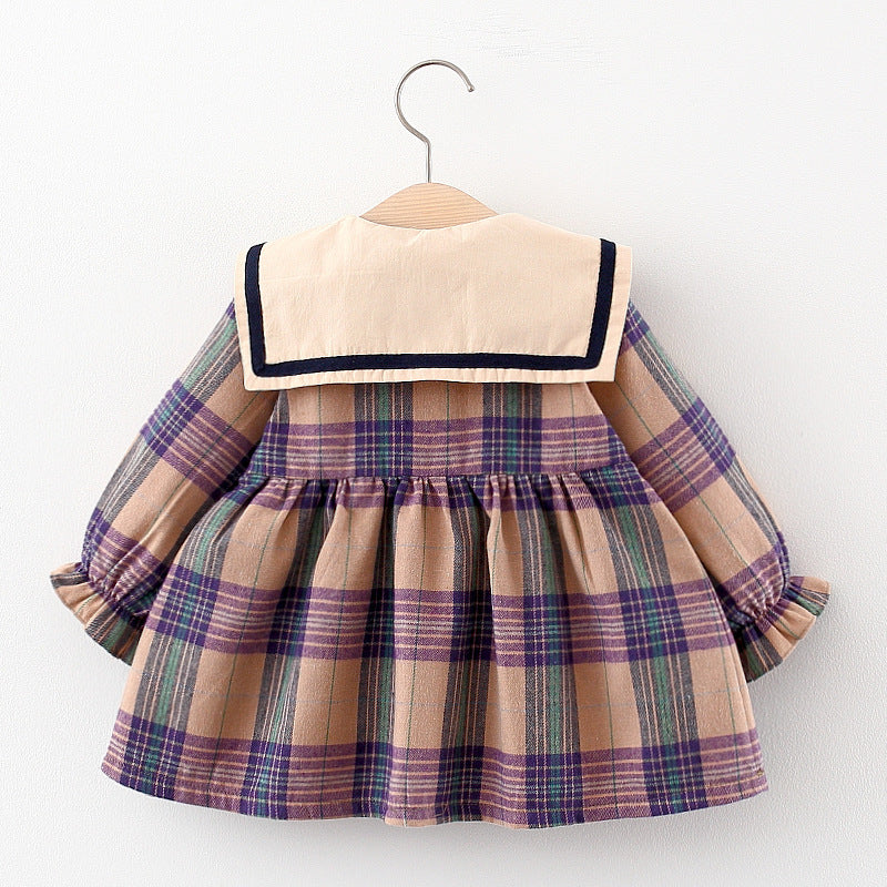 Baby Korean Plaid Skirt