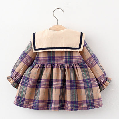 Baby Korean Plaid Skirt