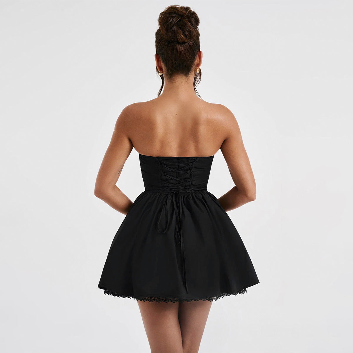 Slim Fit Backless Sexy Tube Top Dress