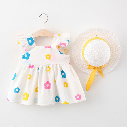 Children's Girls Summer Sleeveless Print Dress