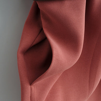 Women's Stand Collar Short Sleeve with Belt Jumpsuit