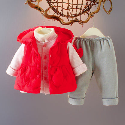 Three-piece Western-style sweater vest